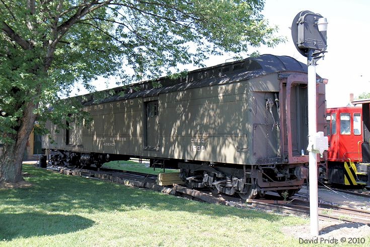 CB&Q No. 1530 Heavyweight Baggage Car